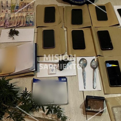 Desbarataron un centro de venta de drogas en Cortaderas: un detenido