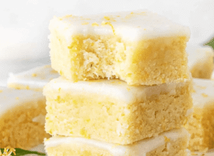 Cuadraditos de limón, una súper merienda en 30 minutos
