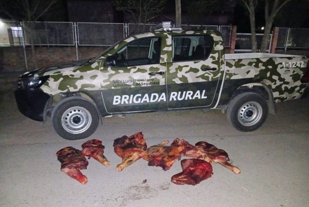 Beazley: detuvieron a dos personas y decomisaron carne vacuna sin documentación