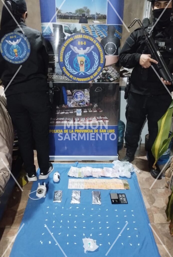 Allanamientos en San Luis: secuestraron cocaína y detuvieron a tres personas