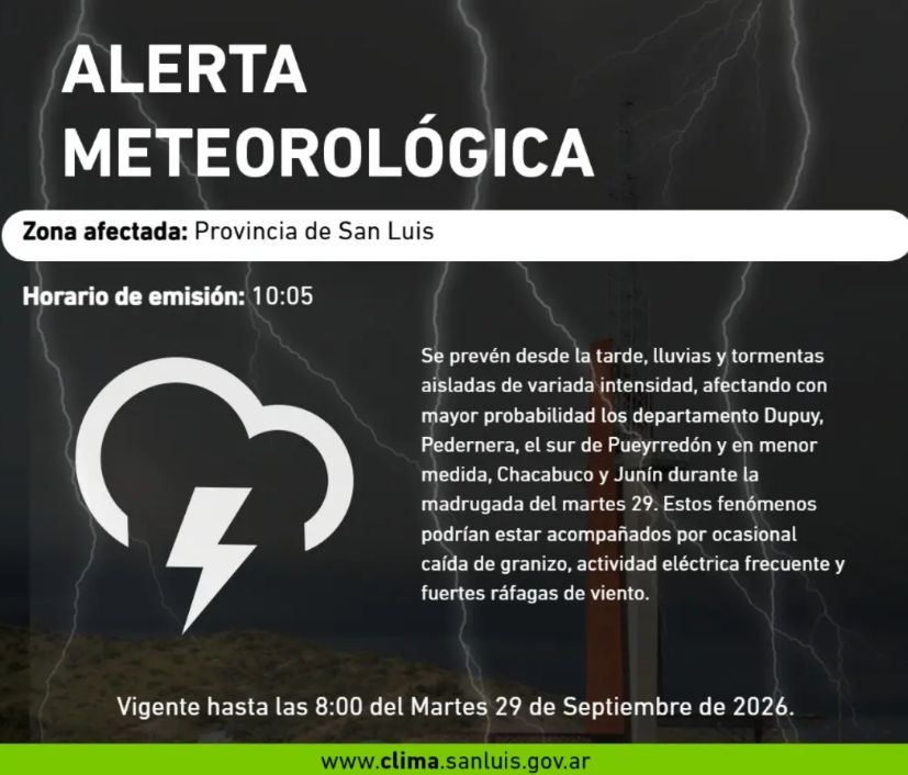 Alerta REM San Luis
