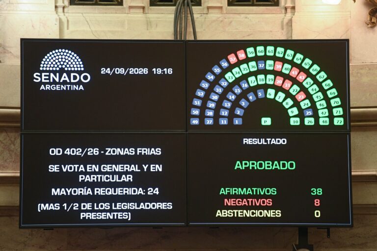 Con los votos de Abdala y Arrascaeta, el Senado eliminó a San Luis de Zonas Frías