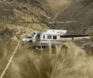 Un turista sufrió una lesión en las sierras de Merlo y solicitaron un helicóptero para rescatarlo