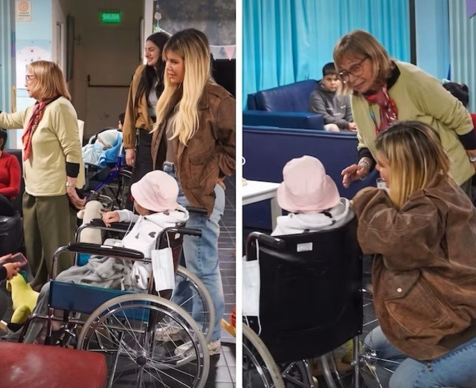 Wanda Nara sorprendió con un gesto solidario en el Garrahan