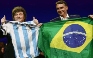 Flávio Bolsonaro agradeció el apoyo de Javier Milei tras las elecciones en Brasil