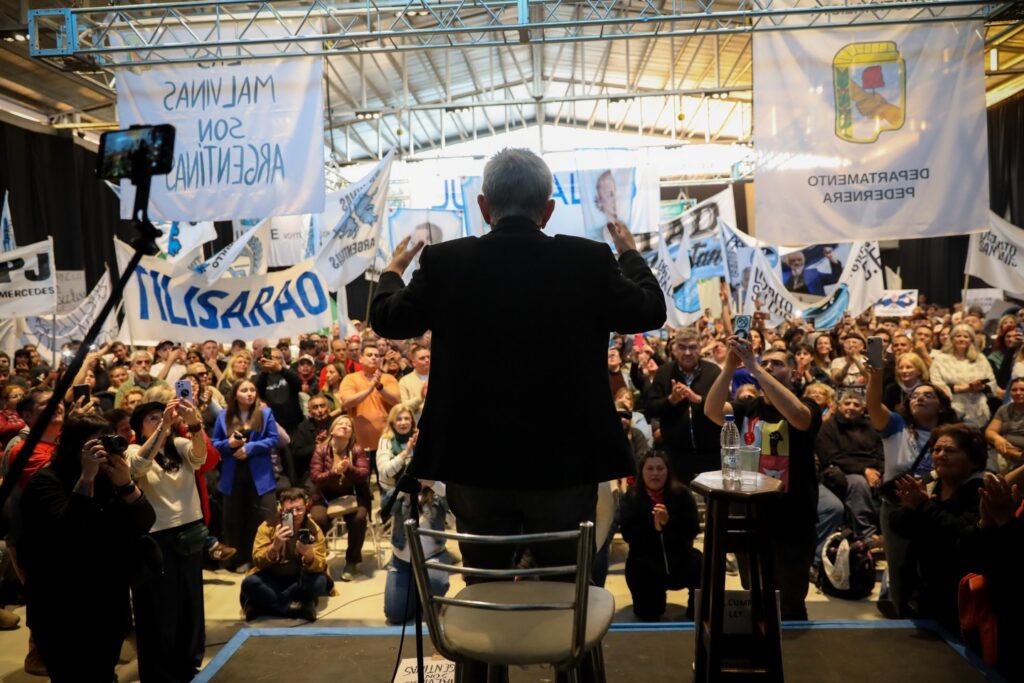 Alberto Rodríguez Saá durante su discurso