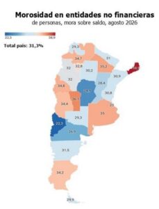 La mora en San Luis supera el promedio nacional y crece el endeudamiento para comprar alimentos