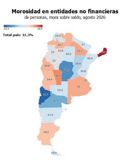 La mora en San Luis supera el promedio nacional y crece el endeudamiento para comprar alimentos